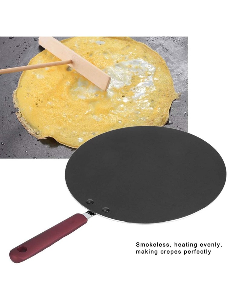 Crêpe Pancake Pan 30cm Round Non-stick Tortilla Pan Pancake Pan Kitchen DIY Baking Tools Mini Griddles Frying Pan with Wooden Spatula and Batter Spreader - B588LJKM8