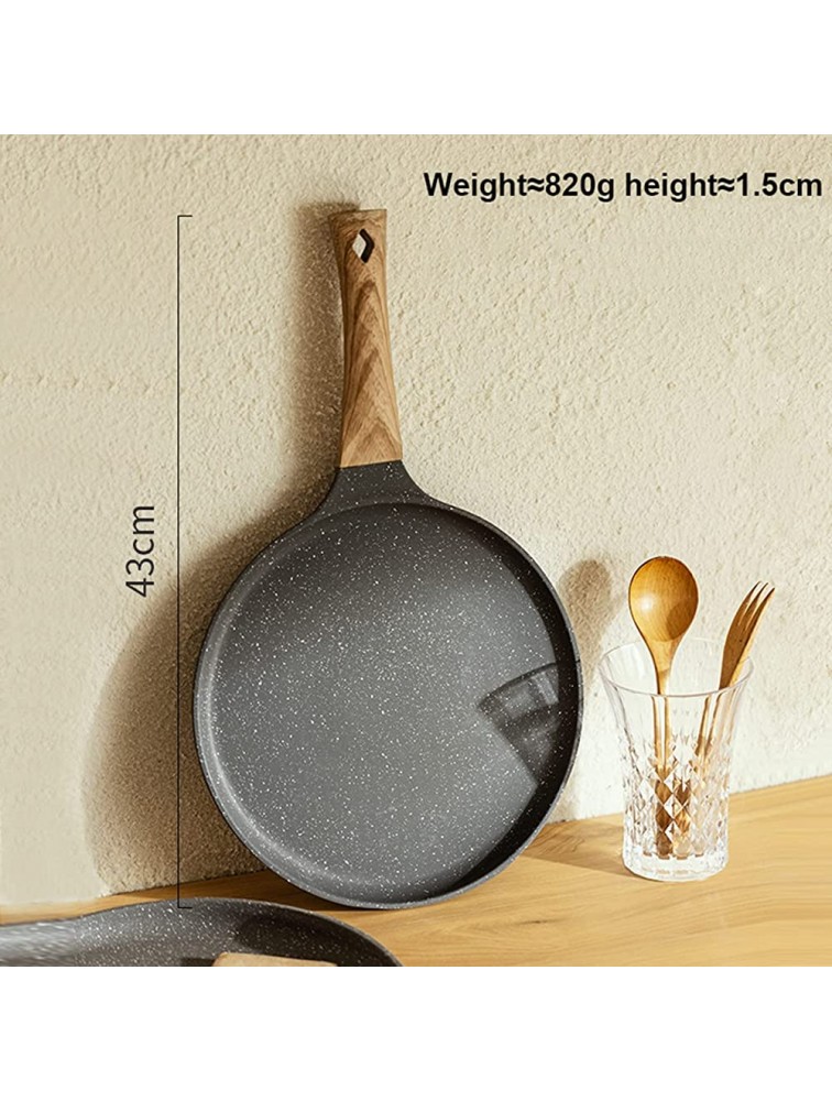 LXLTL Non Stick Pancake Pan Saucepans Crepe Pan Round Griddle with Non-Slip Handle Induction Compatible for Crepes Chapati Fried Eggs Dosa,28cm - BHUK5O0YE