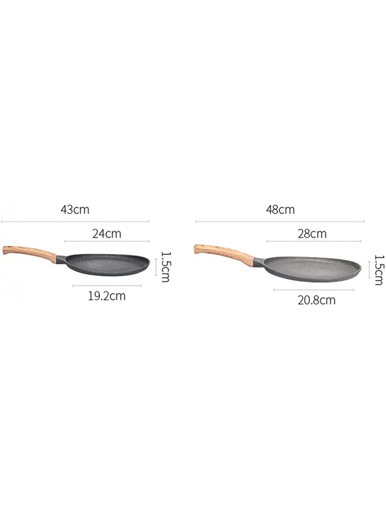 LXLTL Non Stick Pancake Pan Saucepans Crepe Pan Round Griddle with Non-Slip Handle Induction Compatible for Crepes Chapati Fried Eggs Dosa,28cm - BHUK5O0YE