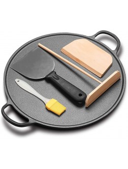 MNSSRN Cast Iron Flat-Bottom Pancake Pan Non-Stick Crepe Pan Pancake Pan with A Handle Suitable for Fried Egg Tortillas - BKXBGE1DW