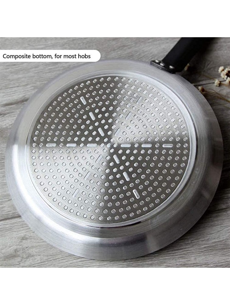 Non Stick Pancake Pan Nonstick Griddle Pan Crepe Pancake Frying pan Aluminum for Steak Pizza Frying Eggs Restaurant Hotel and Household Color : Silver - B27AG23VW