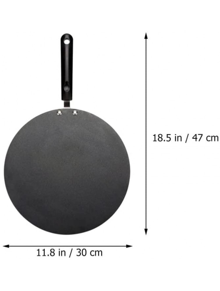OSALADI Crepe Pan Set Omelette Frying Pan Pancake Cooking Skillet with Crepe Spreader Pizza Pan Grill Pan for Crepes Omelets Eggs Pancake Kitchen Cooking Tools 30cm - BEXMMT3EZ