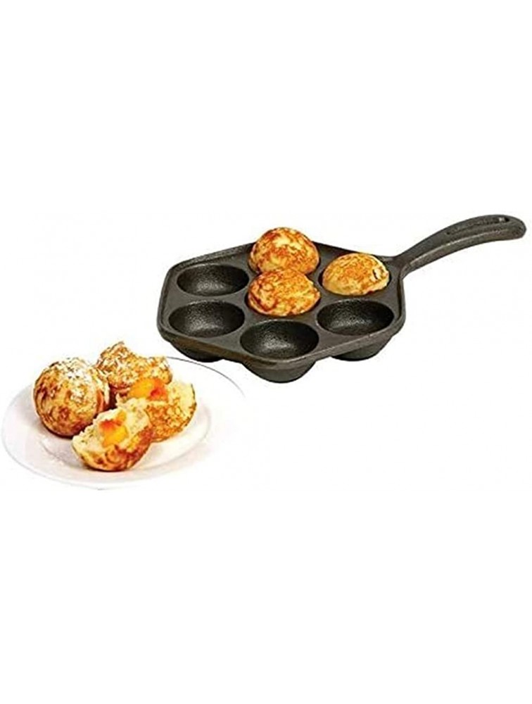 Professional Crepe and Pancake Omelet Pizza Pan Electric Baking pan Cast Iron Stuffed Nonstick Stuffedpancake Pan,House Cast Iron Griddle for Various Spherical Food Color : Default - BJ6IXPD1B