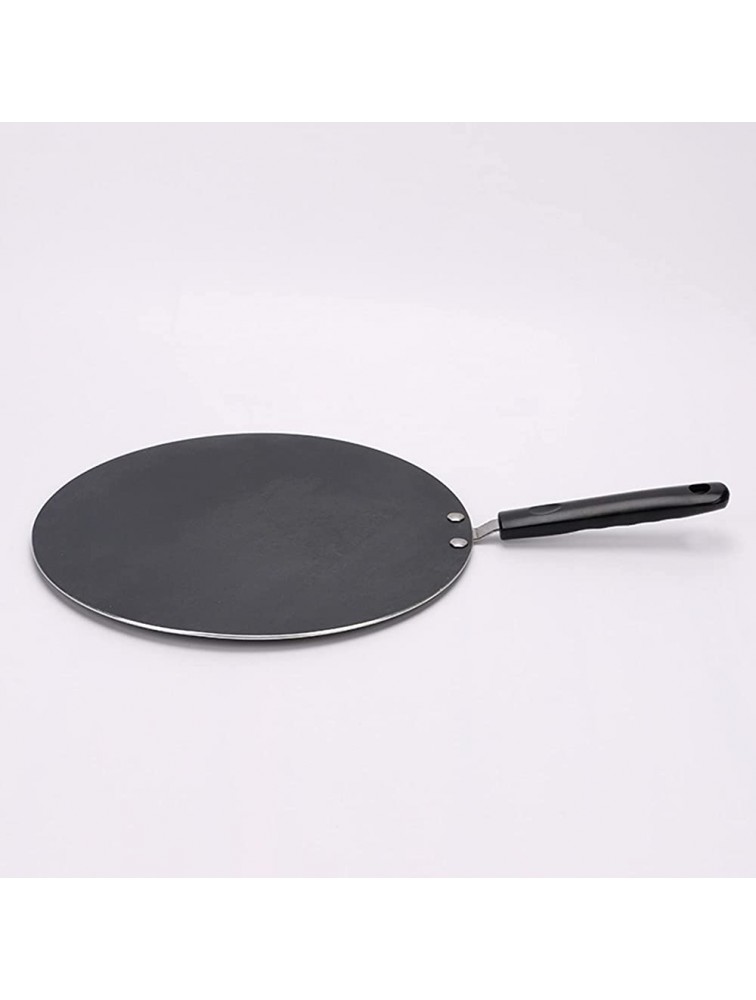 puseky Crepe Pan 11.8 Non-Stick Flat Skillet Tawa Griddle Crepe Pan with Long Handle for Tortillas Pancakes Rotis Crepes - B9UEEU3VE