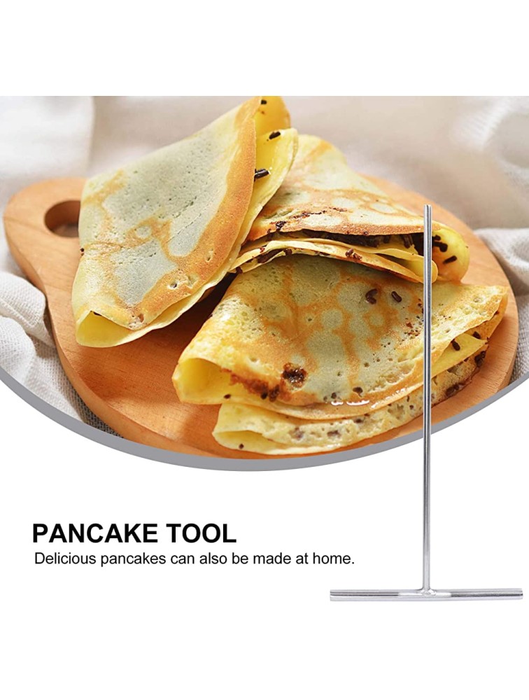 YARNOW Crepe Spreader 1PC T Shape Non- Stick Stainless Steel Crepe Spreader Pancake Maker Size S - BID2XYJ3E