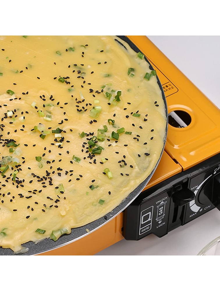 Yinuoday Crepe Pan 11.8 Non-Stick Flat Skillet Tawa Griddle Crepe Pan with Long Handle for Tortillas Pancakes Rotis Crepes - BOD0ESZL0