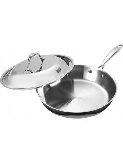 Cooks Standard Multi-Ply Clad Stainless Steel Frying pan 12" with high dome lid Silver - BCQA8T25J