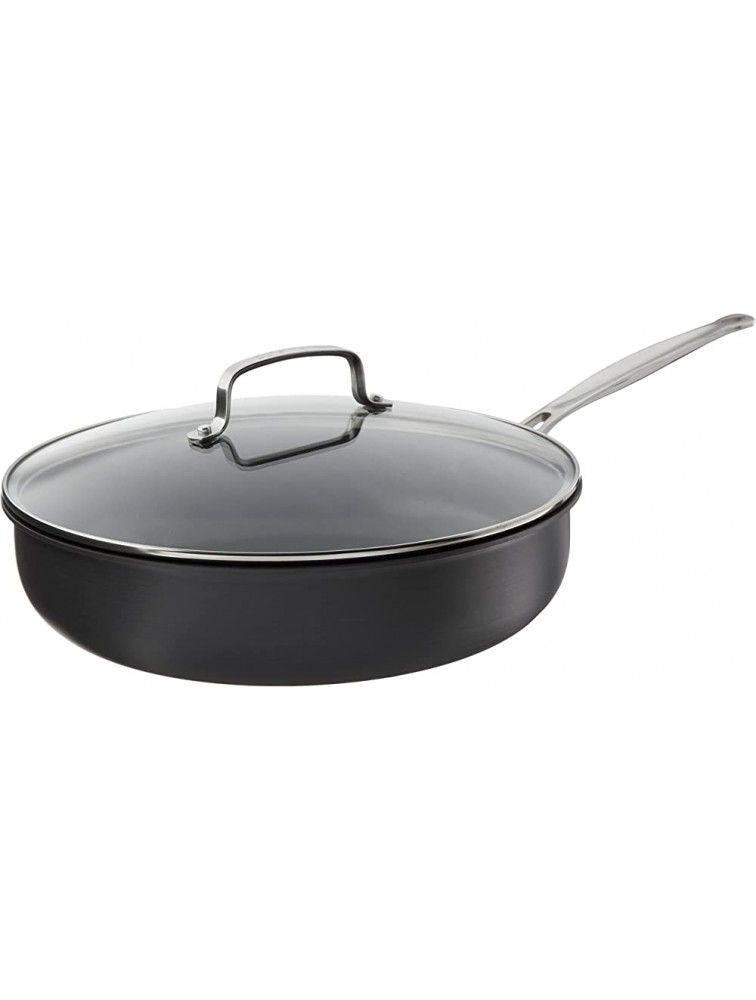Cuisinart 622-30DF Chef's Classic Nonstick Hard Anodized 12-Inch Cover Deep Fry Pan Black Stainless Steel - B1Q0GBYA0