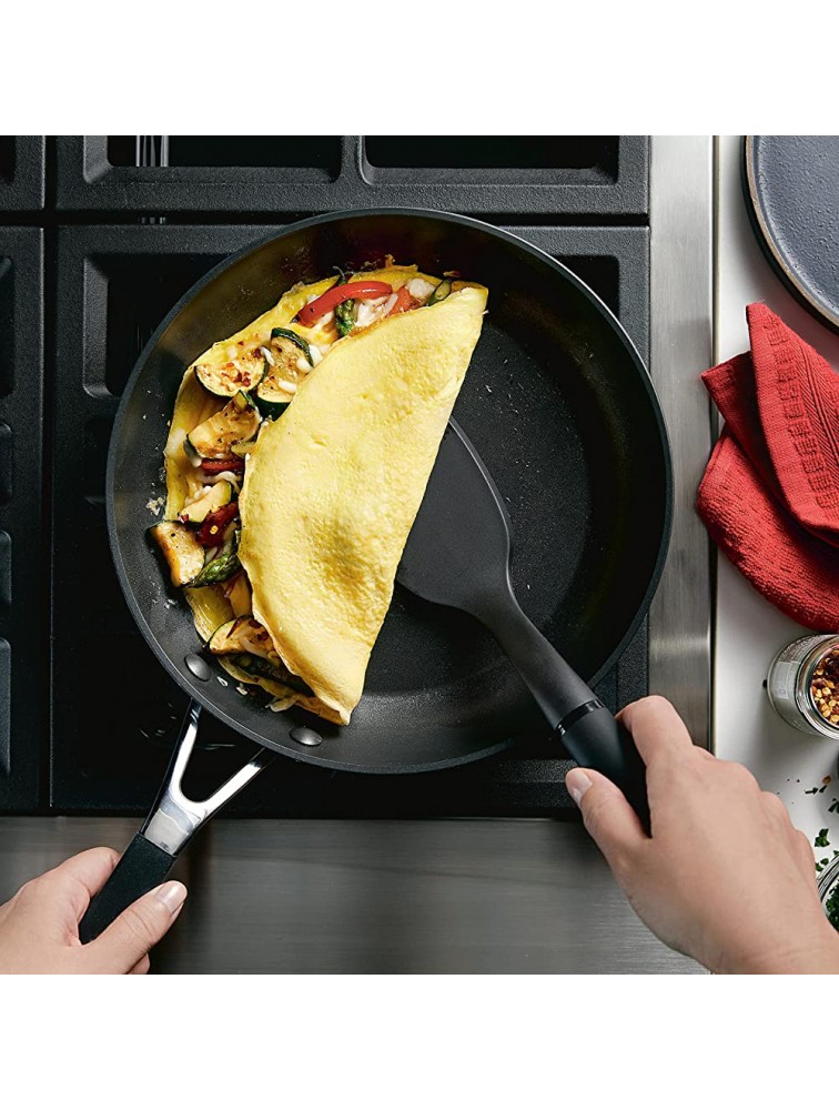 KitchenAid Hard Anodized Nonstick Frying Pans Skillet Set 8.25 Inch and 10 Inch Onyx Black - BWV571V4D