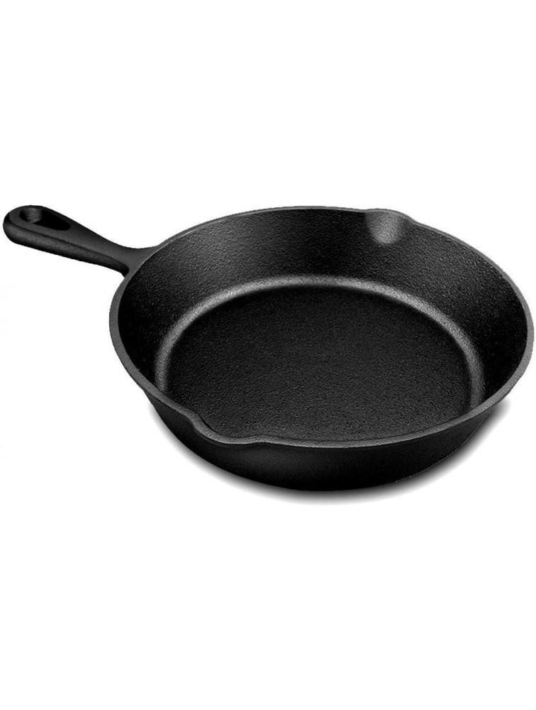 Simple Chef Cast Iron Skillet 3-Piece Set Best Heavy-Duty Professional Restaurant Chef Quality Pre-Seasoned Pan Cookware Set 10 8 6 Pans Great For Frying Saute Cooking Pizza & More,Black - BSGAD795N