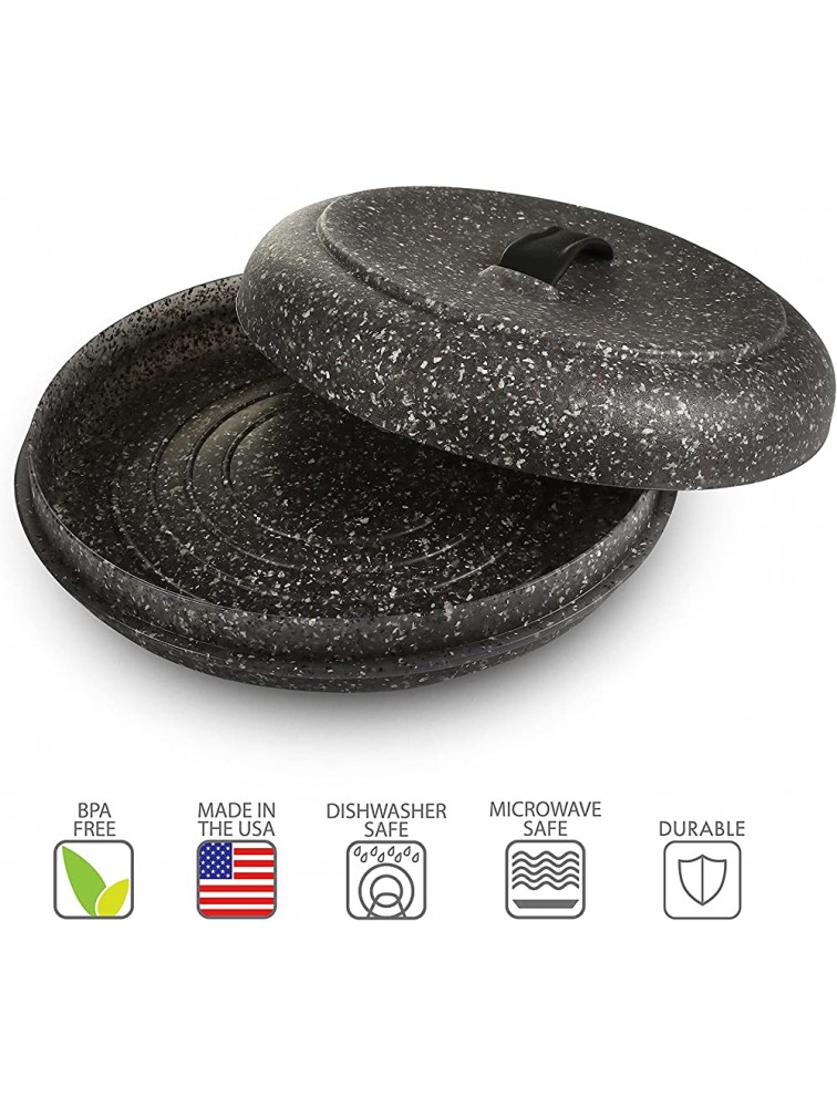 Dexas Microwavable Tortilla Warmer Medium Granite Pattern - BC0NSQUGK