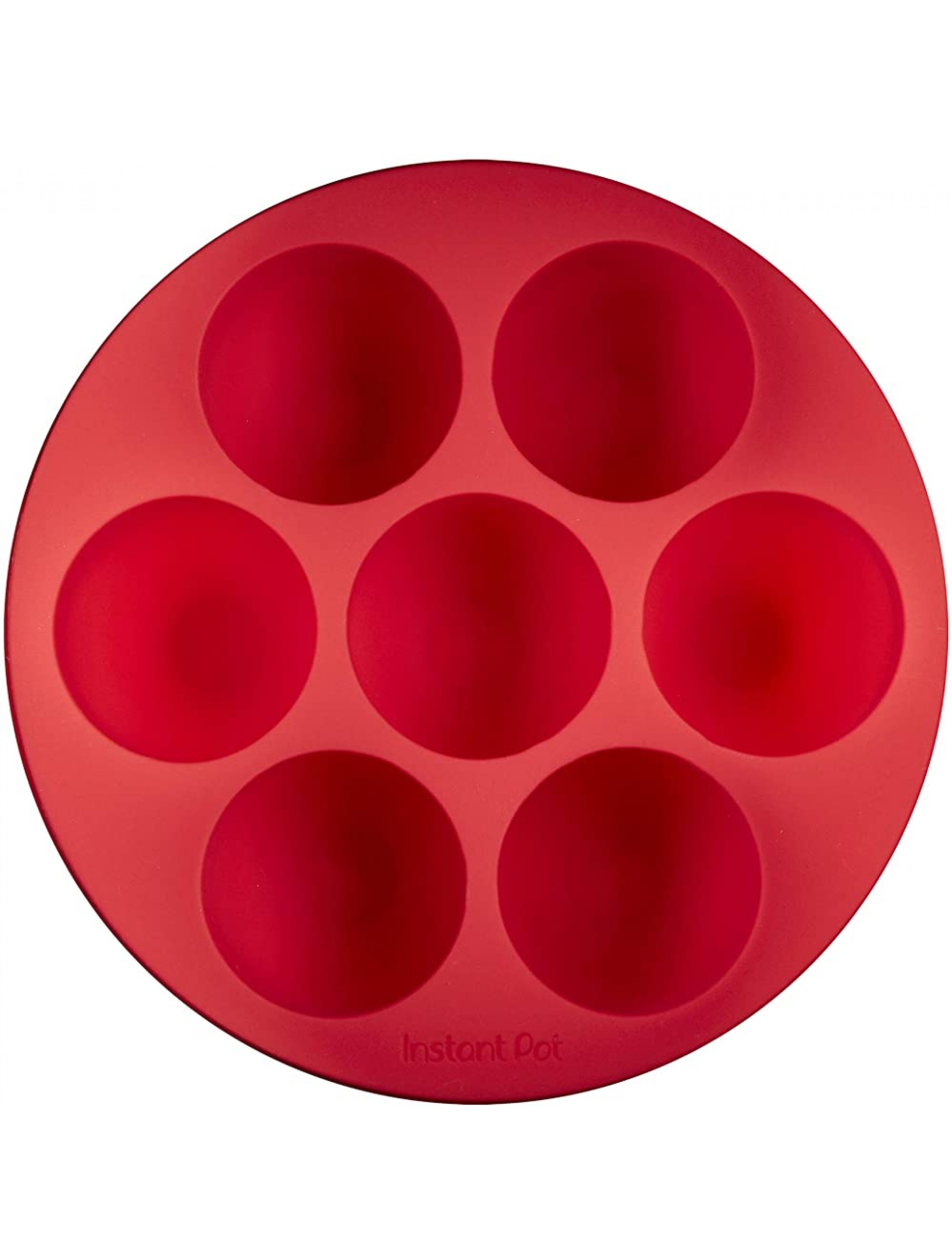 Instant Pot 5252242 Instant Pot Official Silicone Egg Bites Pan with Lid Compatible with 6-quart and 8-quart cookers Red - B0YAY11GB