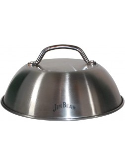 Jim Beam JB0181 9" Burger Cover and Cheese Melting Dome Silver - BOWS7AELW
