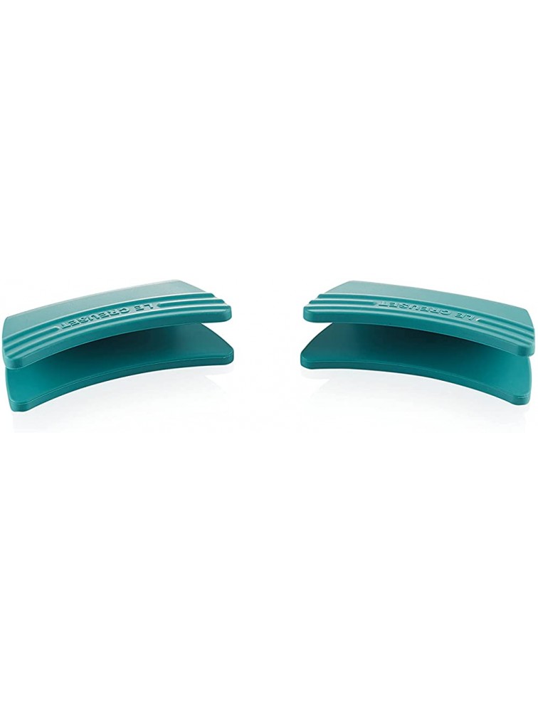 Le Creuset Silicone Set of 2 Handle Grips 5 x 2 1 2 each Caribbean - BWUVY7L9Y