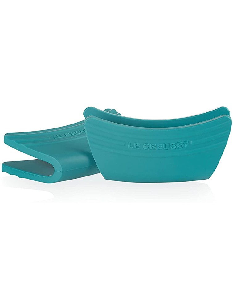 Le Creuset Silicone Set of 2 Handle Grips 5" x 2 1 2" each Caribbean - BWUVY7L9Y