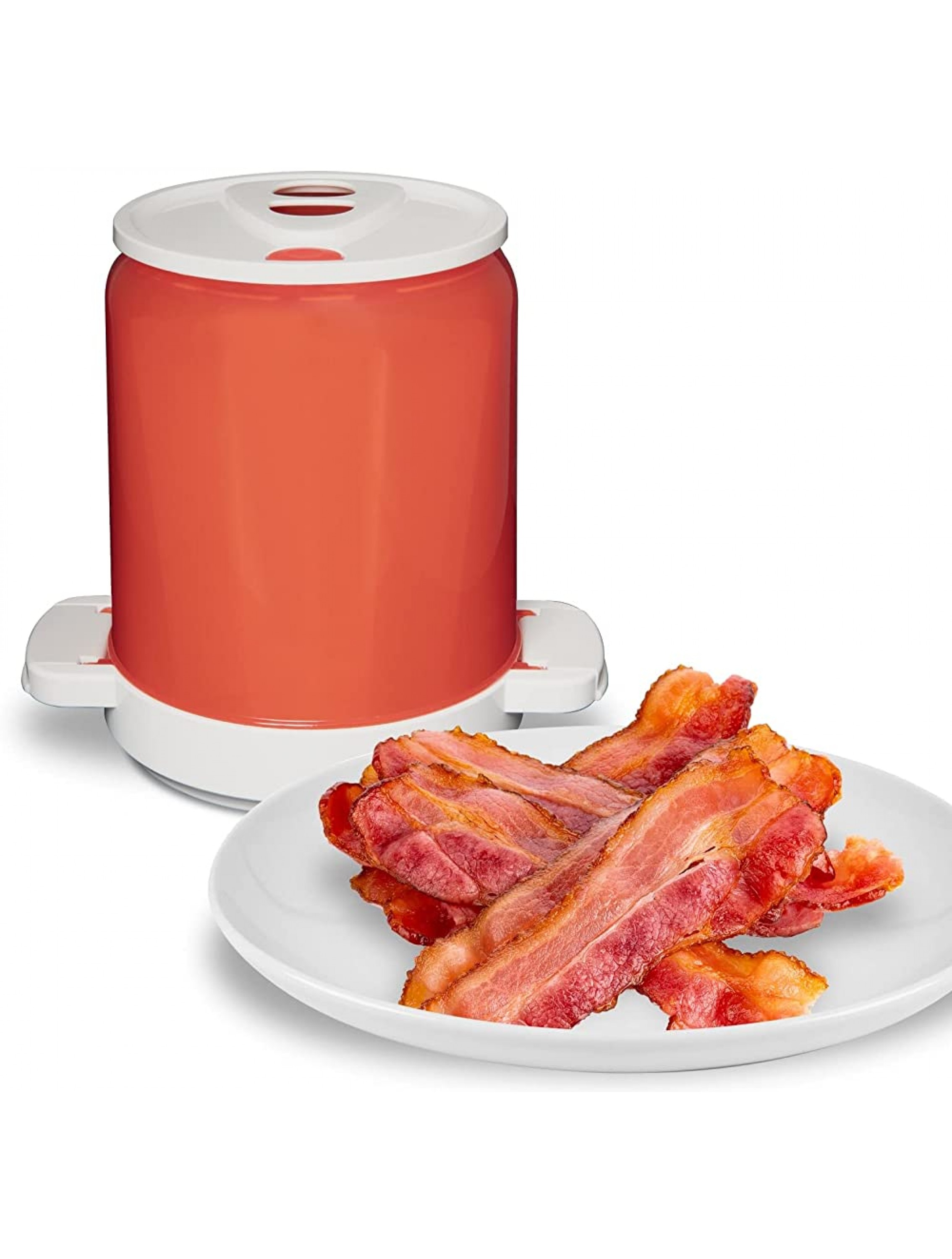 Yummy Can Bacon As Seen on TV Make Yummy Crispy Bacon in Your Microwave Splatter-Proof & Mess-Free Design Pour the Grease Right Out Easy-to-Clean Easy-to-Store - B6YAQJSPI