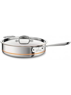 All-Clad 6405 SS Copper Core 5-Ply Bonded Dishwasher Safe Saute Pan Cookware 5-Quart Silver - BZBQC3MOZ