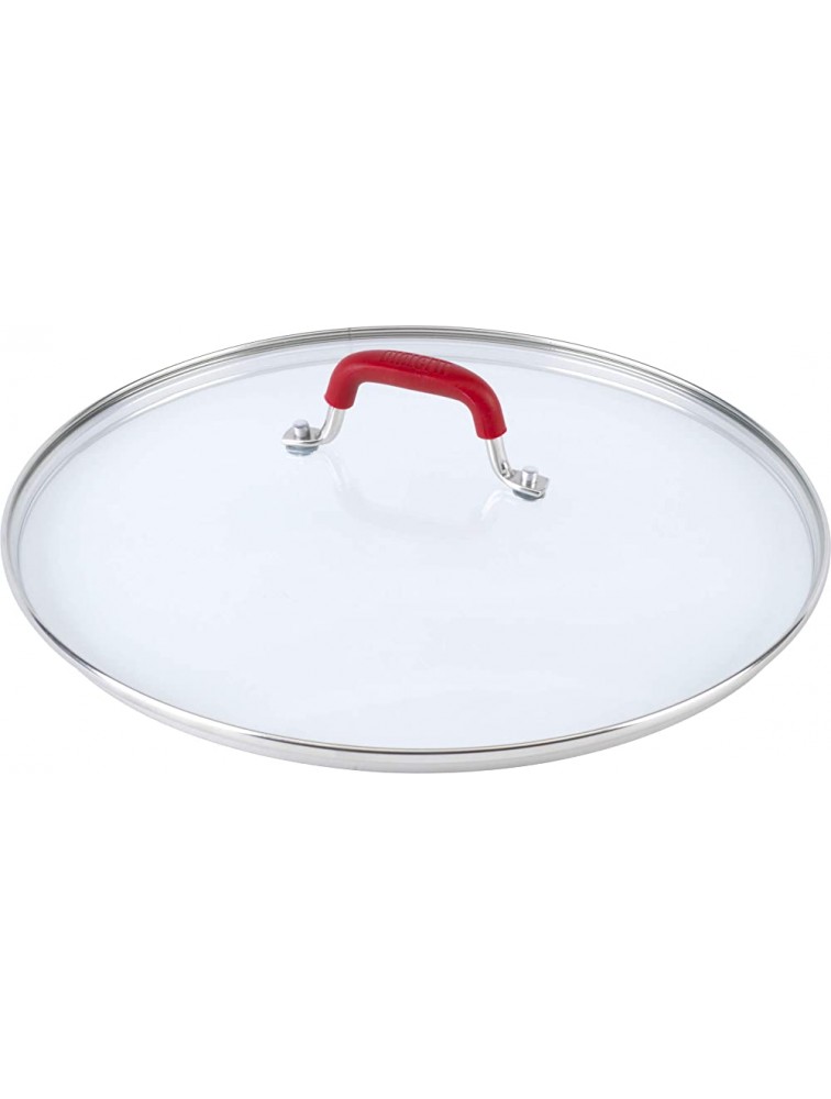 Bialetti Aeternum Nonstick White Ceramic Cookware 12in Covered Red & White - BLL2G0C4L