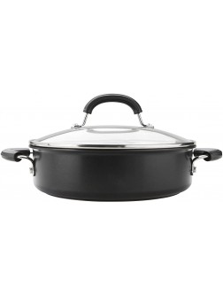 Circulon Total Saute Pan with Lid 28cm Durable Non Stick Hard Anodised Induction Oven and Dishwasher Safe - BIFS09X9E