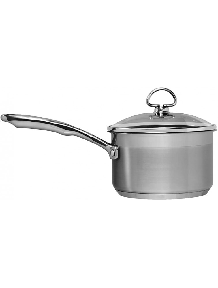 Chantal Induction 21 Steel Sauce Pan with Glass Tempered Lid 2-Quart - BJBOP4YYX