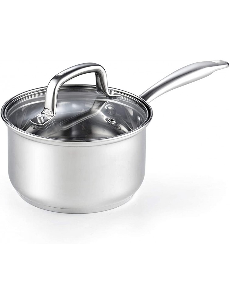 Cook N Home Lid 2-Quart Stainless Steel Saucepan Silver - BKZX3XU13