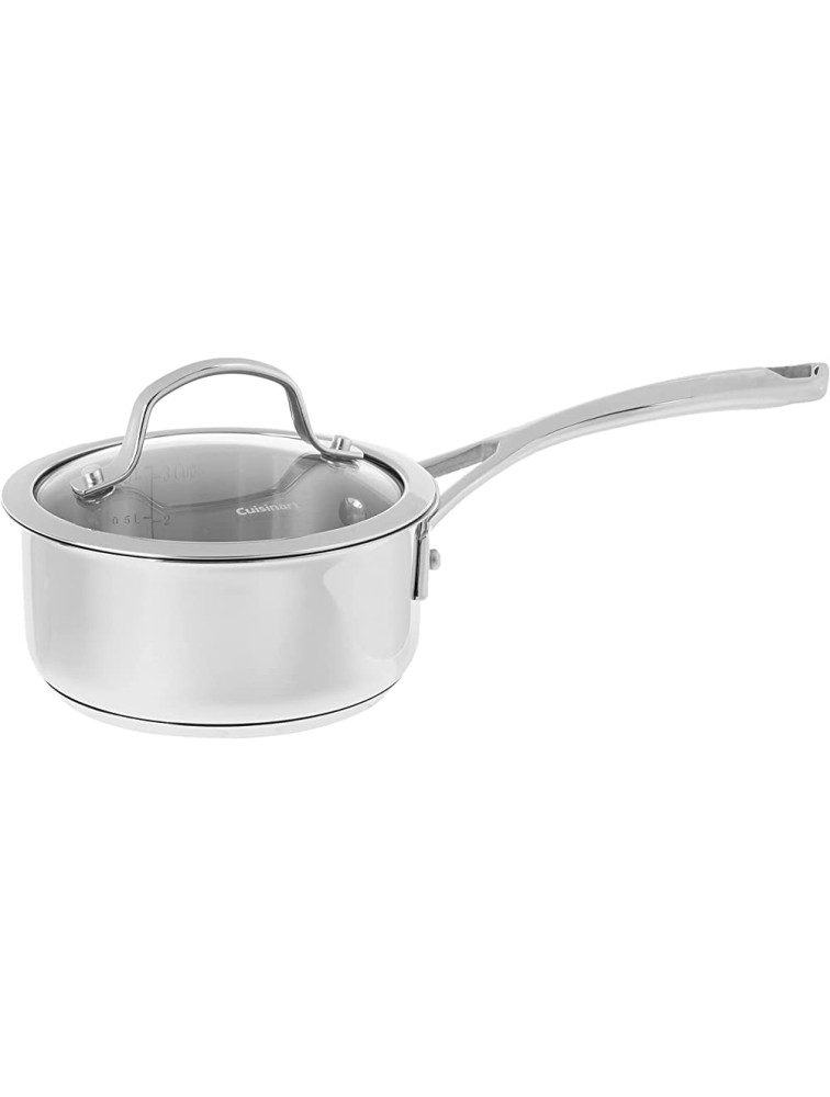 CUISINART 9519-14 Forever Stainless Collection Saucepan and Lid 1 Qt Stainless Steel - BK2ZD8NXI