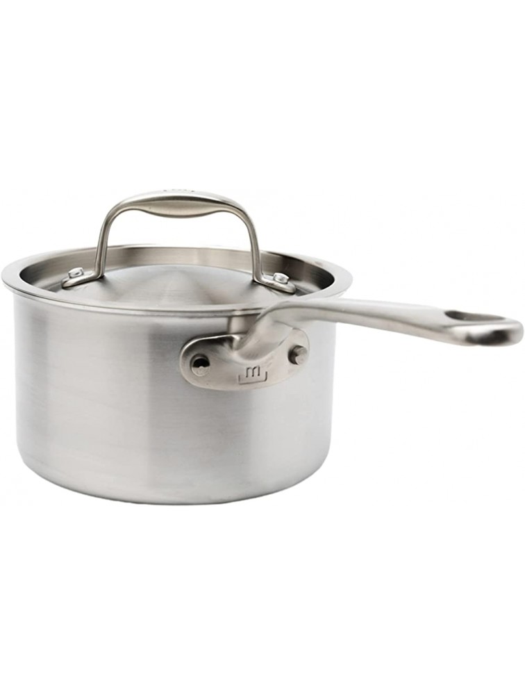 Made In Cookware 2 Quart Non Stick Sauce Pan Stainless Clad 5 Ply Construction Made In Italy Professional Cookware Made Without PFOA - BN4NQ3WOL
