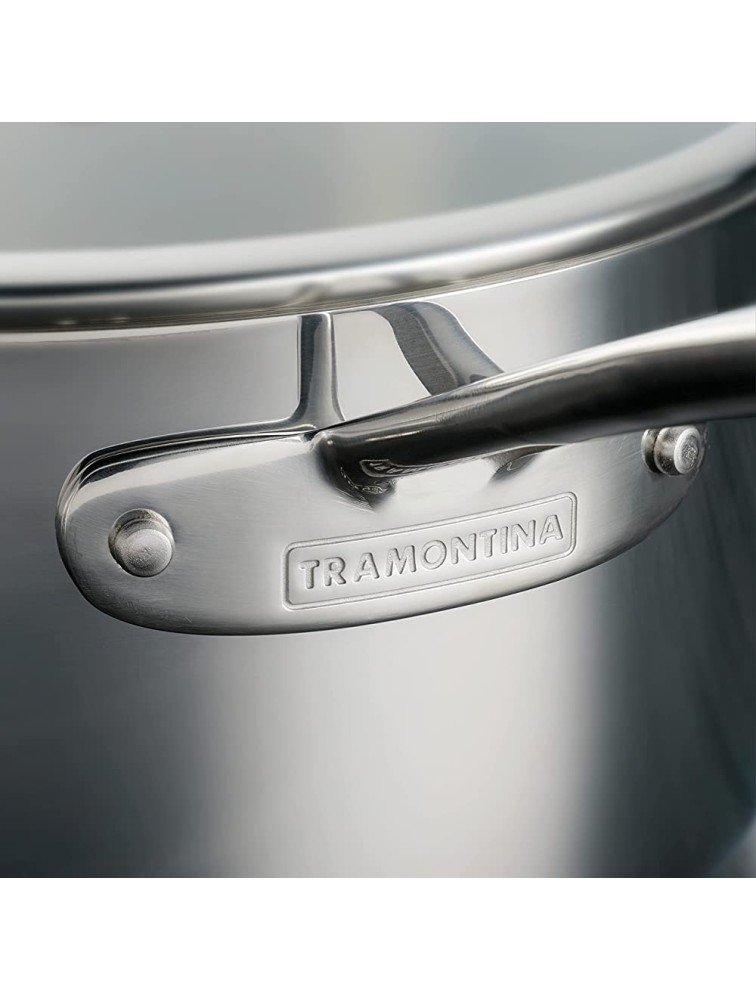 Tramontina Covered Sauce Pan Tri-Ply Clad 3 Qt 80116 035DS - BIPGSPPUR
