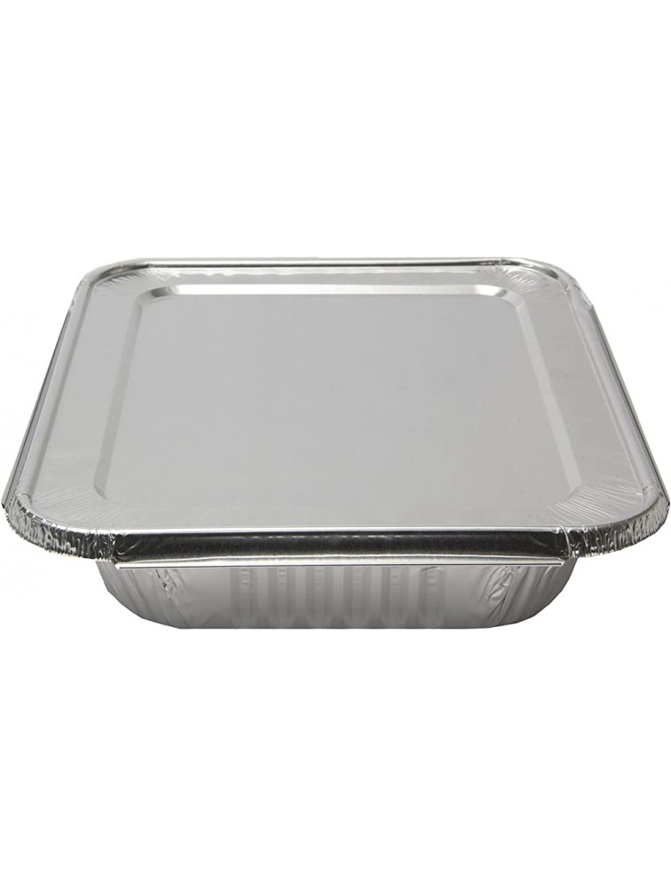 Aluminum Foil Pans With Lids Half Size 10 Pack10 Lids and 10 Pans 9x13 Prepping Roasting Food Storing Heating Cooking Chafers Catering Buffet Supplies - BLLZQQT3I