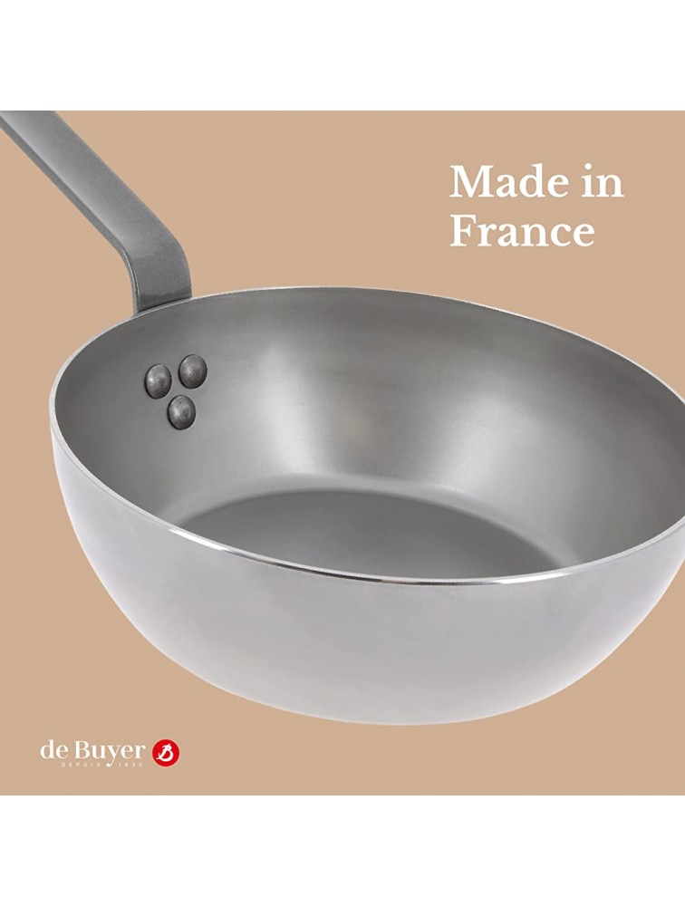 de Buyer Mineral B Country Pan Nonstick Frying Pan Carbon and Stainless Steel Induction-ready 9.5 - BUUYRPMD5