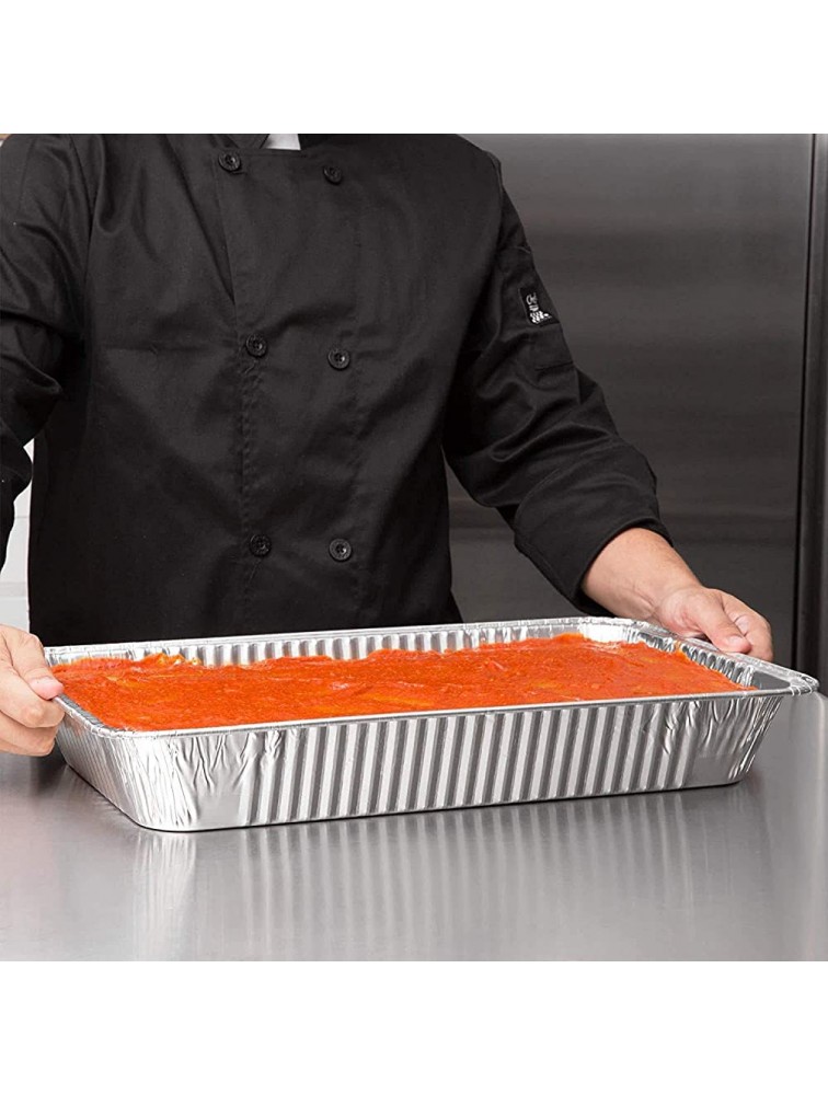 Disposable Aluminum Foil Steam Roaster Pans Full Size Deep Heavy Duty Baking Roasting Broiling Catering 21 x 13 x 3.5 inches 15 - B6FFMKU9M