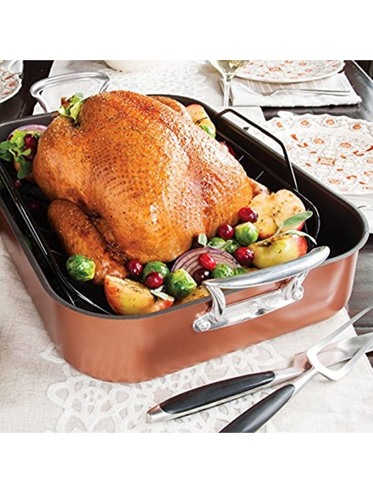 Nordic Ware Turkey Roaster with Rack Copper - B1LMJOH2R