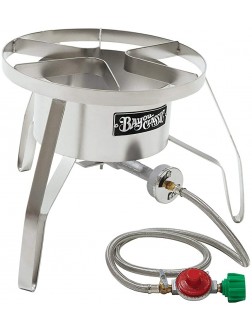 Bayou Classic SS10 Stainless Steel High Pressure Cooker with Windscreen - BNTM3W2T7