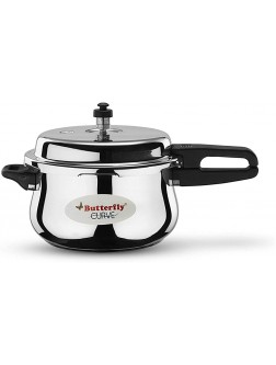 Butterfly Curve Pressure Cooker Stainless Steel 5.5 Liters - B75WB6C27