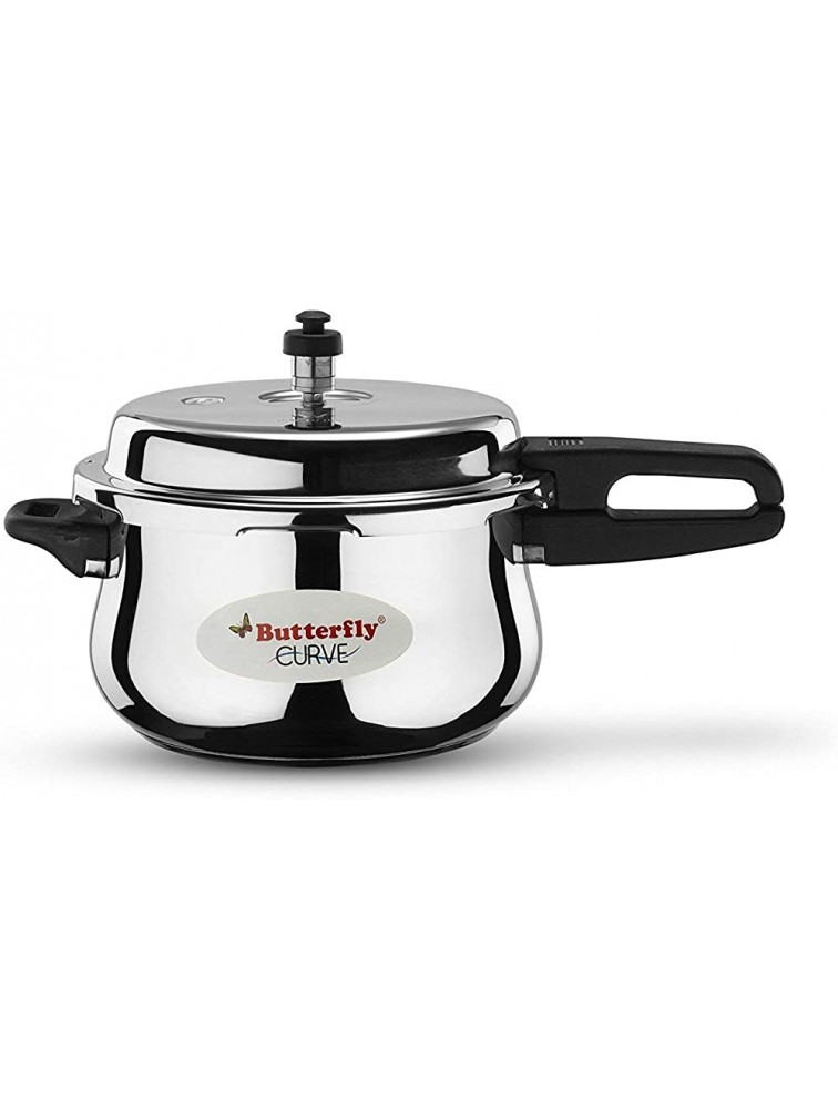Butterfly Curve Pressure Cooker Stainless Steel 5.5 Liters - B75WB6C27