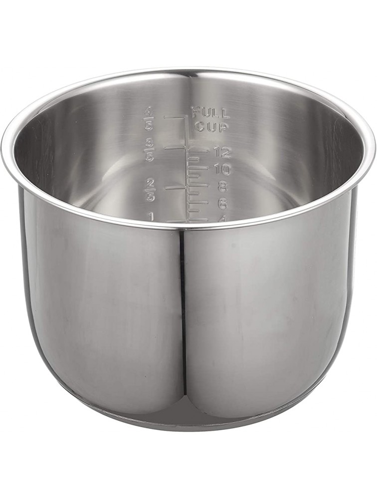 GJS Gourmet Stainless Steel Inner Pot Compatible with 6 Quart Harvest Pressure Pro Cooker Model YBW60P and YBW60LH Stainless Steel 6 Quart. This pot is not created or sold by Harvest Cookware. - B18D1KFKM