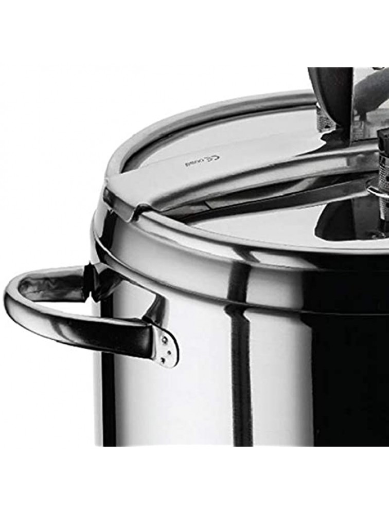 HASCEVHER Esila Black Stainless Steel Stockpot Induction Base Pressure Cooker 9.5L - B1RISUU2O