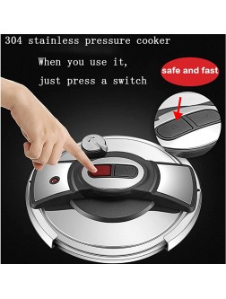 KRAMPAN One-Touch Pressure Cooker Stainless Steel Pressure Cooker 6 Quart Pressure Canner Cookware Dishwasher Safe Fast Cooker for Kitchen. - B6WKOTWBW