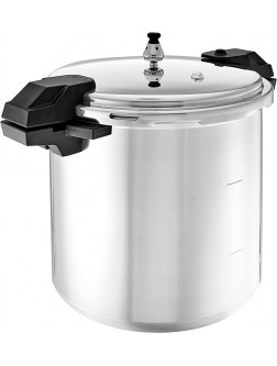 Mirro 7114000221 Mirro 92122A Polished Aluminum 5 10 15-PSI Pressure Cooker Canner Cookware 22-Quart Silver - BRP5XKCIM