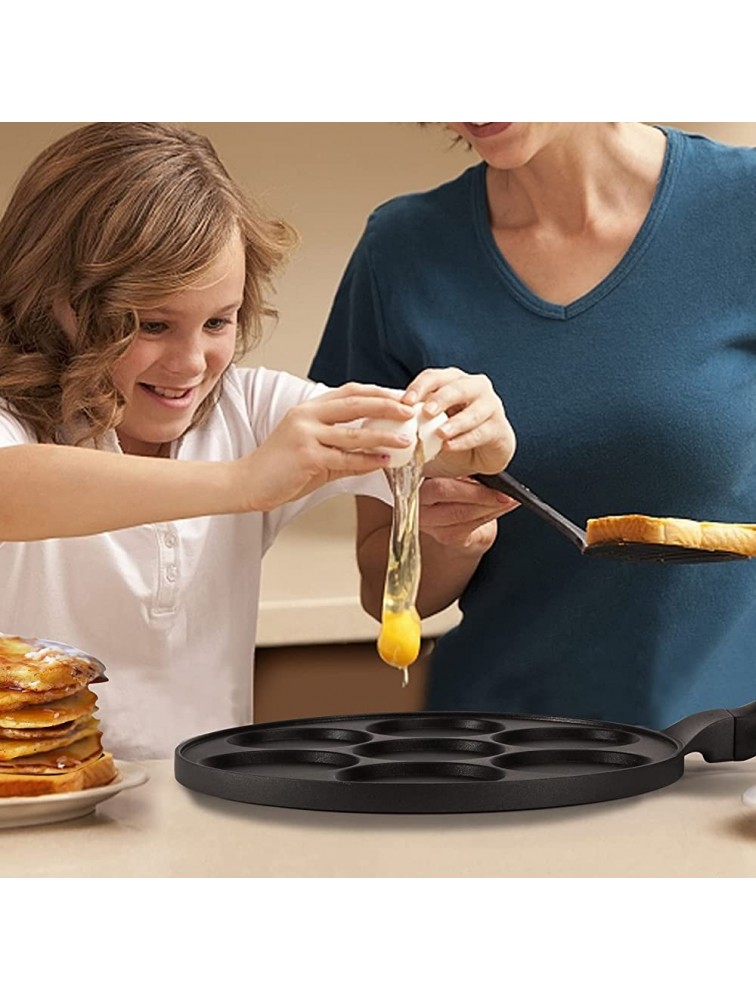 Nonstick Pancake Pan Pancake Griddle With 7-mold Design-KRETAELY Mini Pancake Maker With 100% PFOA Free Coating-black - BM7EQGMAZ
