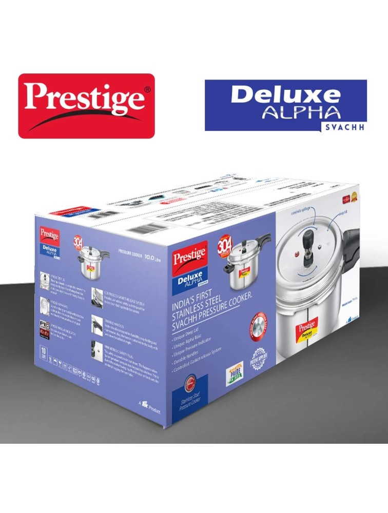 Prestige PRASV10 Pressure Cooker 10 Liter SILVER - BHSWTIXEU