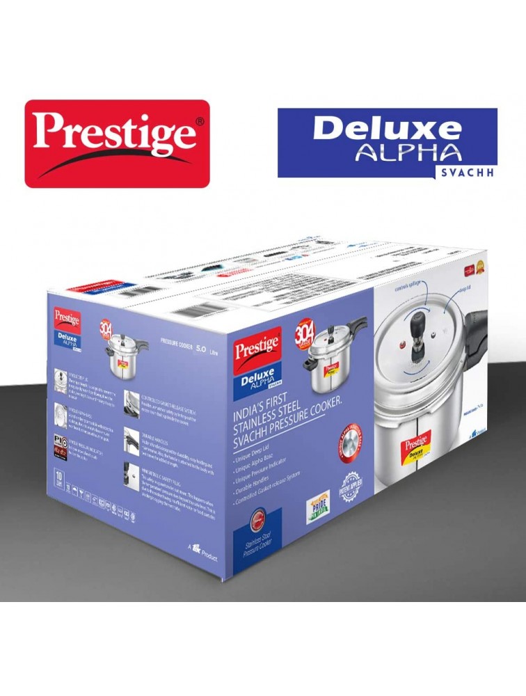Prestige PRASVDP PRESSURE COOKER Deep Pan 5L SILVER - B3PHFN9F1
