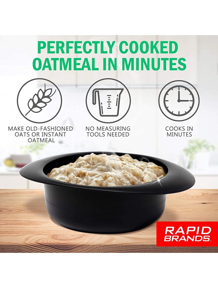 Rapid Oatmeal Cooker | Microwave Instant or Old-Fashioned Oats in 2 Minutes | Perfect for Dorm Small Kitchen or Office | Dishwasher-Safe Microwaveable & BPA-Free - BA07Y16H3
