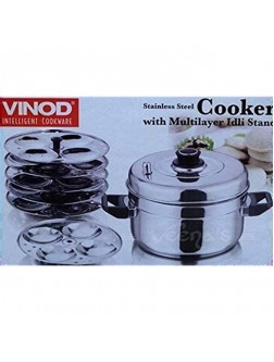 VINOD Stainless Steel Cooker with 6 Layer IDLI Stand - BWUUSU9FW