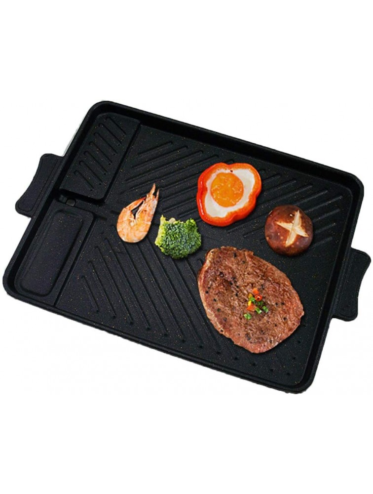 CHYIR Korean-style Non-stick Smokeless Rectangular Grill Pan Baking Tray Barbecue Plate for Indoor Outdoor BBQ - BNXYYXVPS