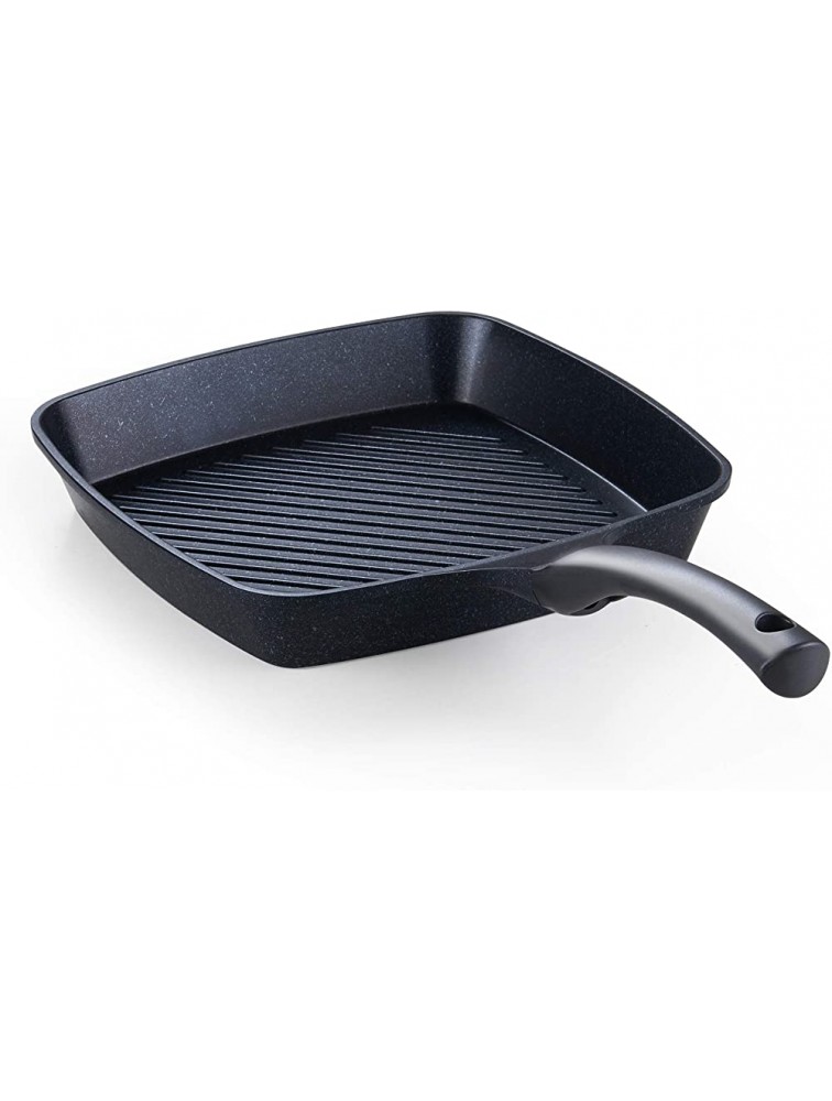 Cook N Home Marble Nonstick Cookware Saute Fry Pan 11 x 11 Grill Black - BMH72ACX6