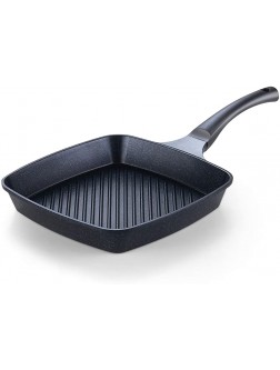 Cook N Home Marble Nonstick Cookware Saute Fry Pan 11" x 11" Grill Black - BMH72ACX6