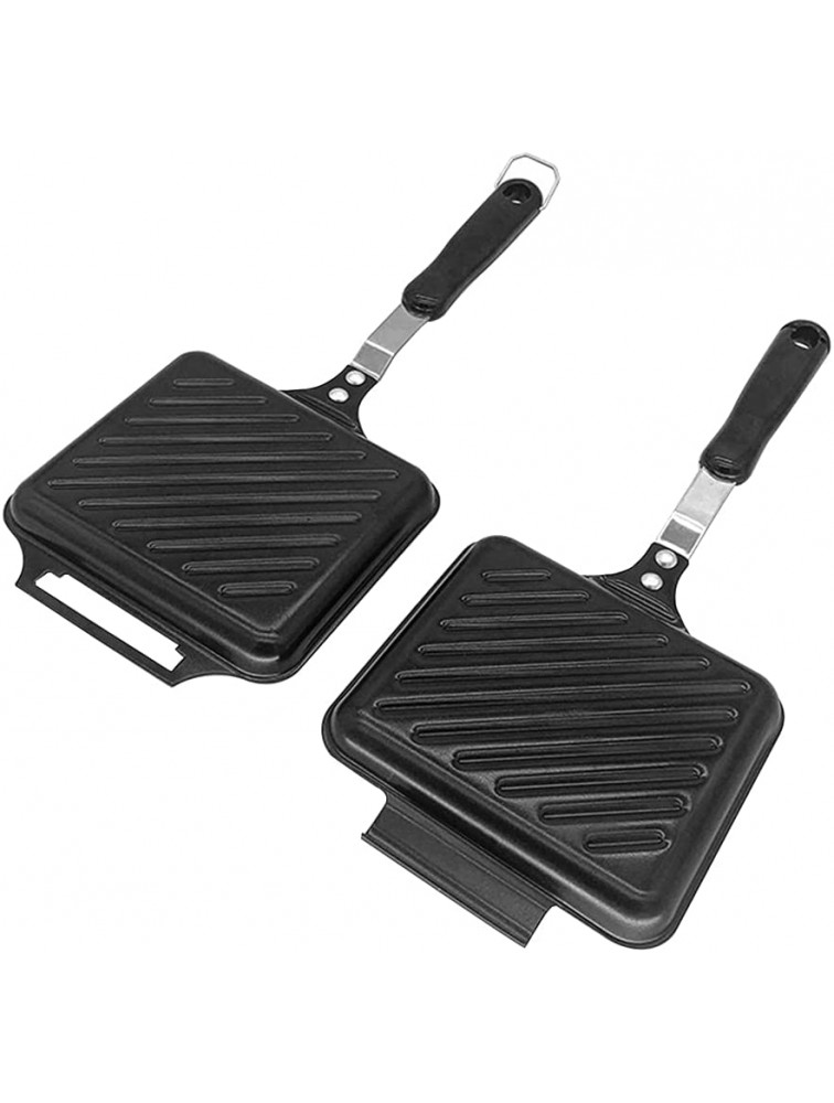 Double-Sided Frying Pan Grilled Cheese Maker Sandwich Maker Flip Grill Pan For Toast Panini Waffle Breakfast Cookware Non-Stick Kitchen Cooking Tool - B4NUQ7VP2