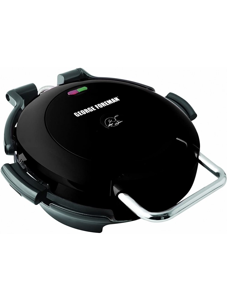 George Foreman GRP0720BQ 360 Grill with 2-Removable Grill Plates Bake Pan and Cookbook Black - BFINWHCJN