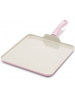 GreenLife Soft Grip Healthy Ceramic Nonstick 11" Griddle Pan PFAS-Free Dishwasher Safe Soft Pink - BZSE14NUQ